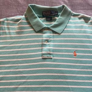 Polo by Ralph Lauren teal striped polo shirt